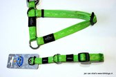 Rogz for dogs Correctie sliphalsband hond kleur Lime green 34-56cm 2 cm L