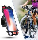 Mobiele telefoonhouder – Apple – iPhone – Gsm toestel – Stuur – Universeel – Samsung – Huawei – Nokia – LG – HTC – Smartphone houder fiets – Sony – Xiaomi – Acer – Zwart – Telefoonhouder voor op de fiets – Bike Mount Holder – Zwart 4.5-6 inches
