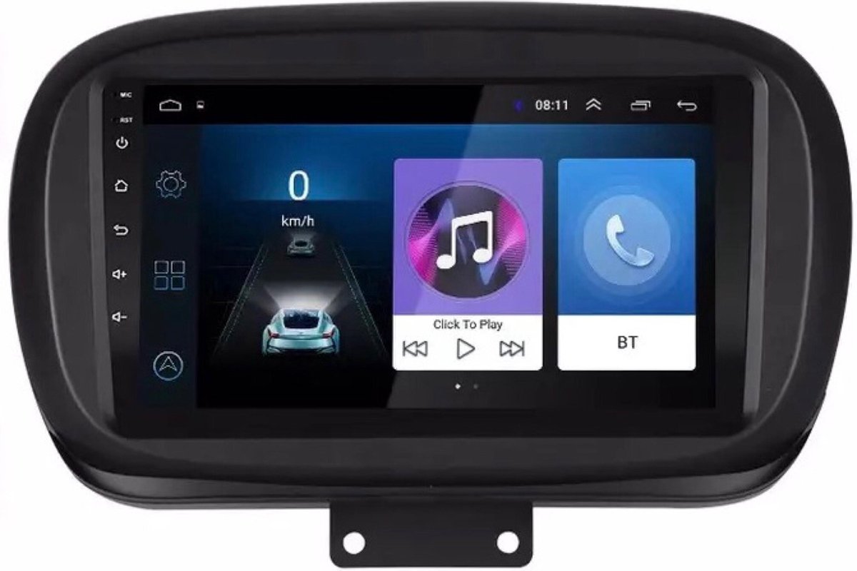 GRATIS CAMERA! Fiat 500X 2014-2021 Android 8.1 navigatie Bluetooth USB WiFi 2+32GB