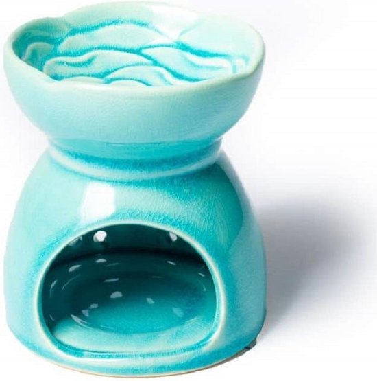 Olieverdamper Levensboom Turquoise Keramiek (11 x 9.5 cm)