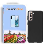 Samsung S21 Plus Hoesje zwart - back cover - siliconen