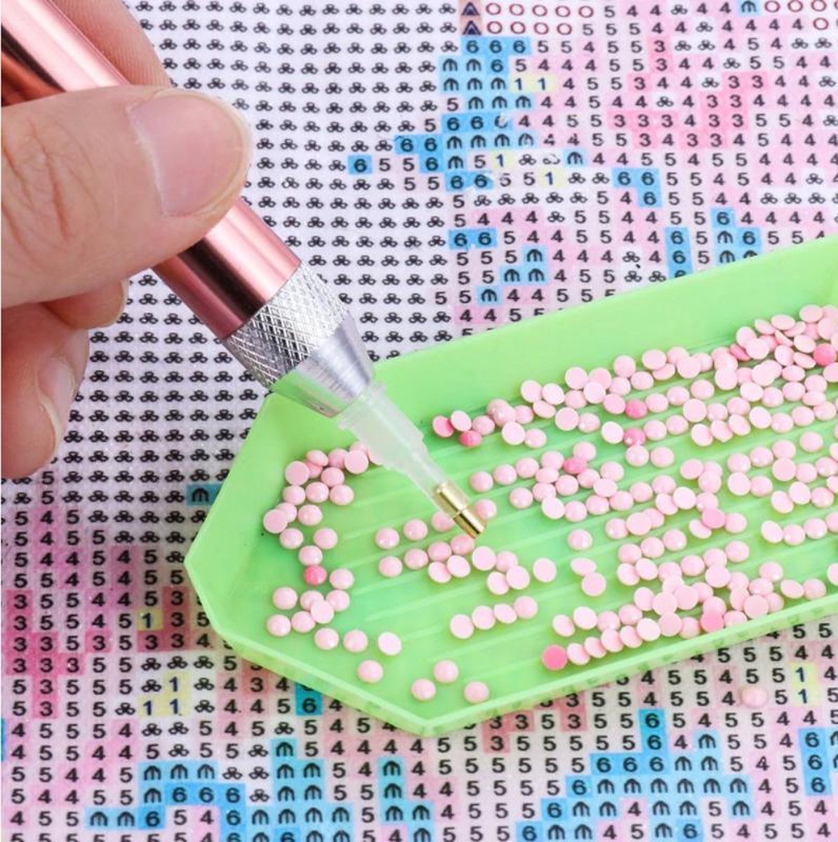 Diamond Painting Led Pen - Rosé Goud - Inclusief Gratis Batterijen — afbeelding 5