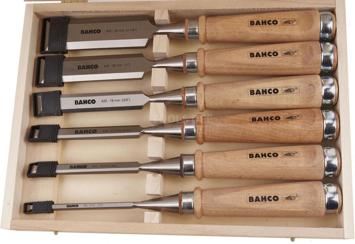 Coffret de 6 ciseaux à bois 425-083 Bahco