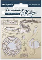 Stamperia Decorative Chips Music (SCB11)