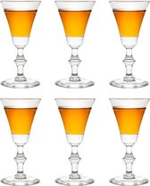 Libbey borrelglas Georgian Sherry - 60 ml / 6 cl - 6 stuks - sherryglas - portglas - op voet - uniek glas - vaatwasserbestendig - hoge kwaliteit