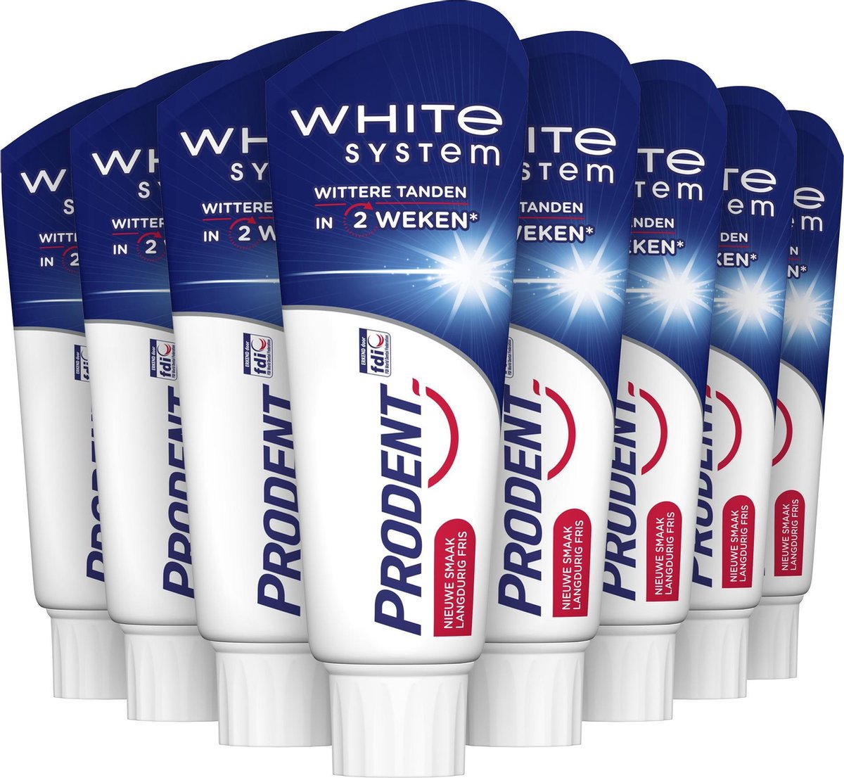 Prodent Whitening System Tandpasta - 12 x 75 ml - Voordeelverpakking - Prodent
