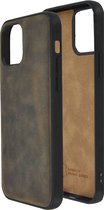 iPhone 12 Pro Hoesje - iPhone 12 Pro hoesje Echt leer Back Cover P Case Antiek Bruin