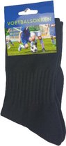 Voetbalsokken 1 Paar Met Elastische Band & Boord - Zwart - Maat 36-40 - Unisex