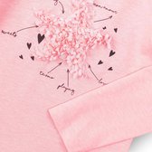 Dirkje Meisjes T-Shirt Star Pink - Maat 110