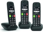 Gigaset E290E - Trio Senioren DECT telefoon - Zwart