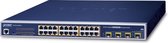PLANET WGSW-24040HP4 netwerk-switch Managed L2/L4 Gigabit Ethernet (10/100/1000) Power over Ethernet (PoE) Blauw