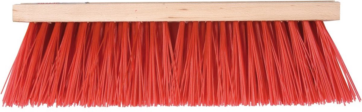 Goedkoopste Talen Tools - Bezem - Kunststof - Rood - 35 cm - Zonder steel