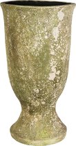PTMD Bruno green ceramic pot on foot small xl