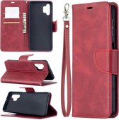Samsung Galaxy A32 (5G) hoesje - MobyDefend Wallet Book Case Met Koord - Rood - GSM Hoesje - Telefoonhoesje Geschikt Voor: Samsung Galaxy A32 (5G)
