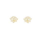 Go Dutch Label Oorknop Lotus Goud E1414-2