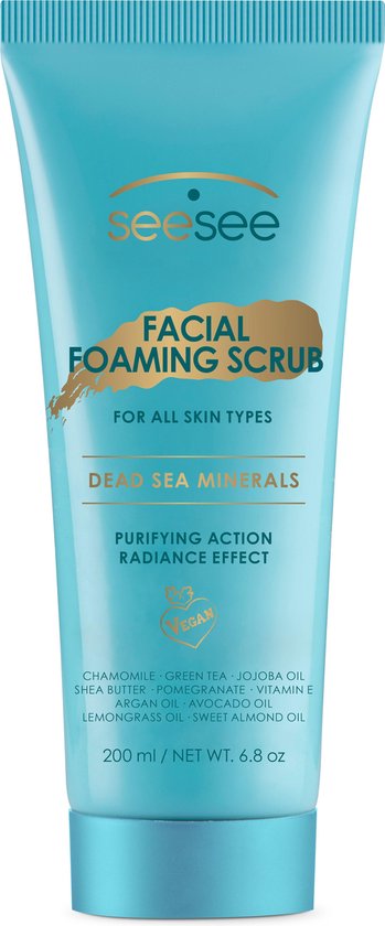 Spookachtig genade Heel SeeSee Lab Vegan Gezichts Foaming Scrub met natuurlijke Dode Zee mineralen  | bol.com