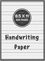 Handwriting Paper: 200 Writing Pages Blank Dotted Midline Hardcover