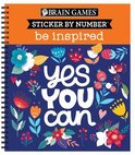 Brain Games - Sticker by Number- Brain Games - Sticker by Number: Be Inspired - 2 Books in 1