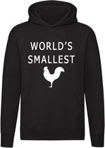World smallest cock hoodie | sweater | haan | penis | vaderdag |vrijgezel | trui | unisex | capuchon