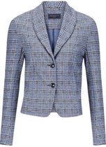 Josephine & Co Gieles blazer kobaltblauw ruit multi maat XXL/44