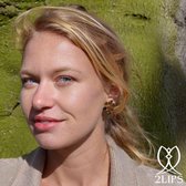 2LIPS Flower Toermalijn oorbellen 18K goud
