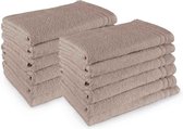 Sealion Light Handdoek Douchelaken 100% Katoen - Taupe - 70x140cm- Per 12 Stuks