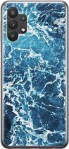 Leuke Telefoonhoesjes - Hoesje geschikt voor Samsung Galaxy A32 5G - Oceaan - Soft case - TPU - Natuur - Blauw