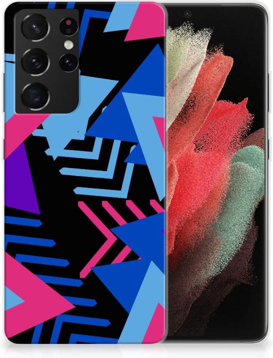 Samsung Galaxy S21 Ultra TPU Hoesje Funky Triangle