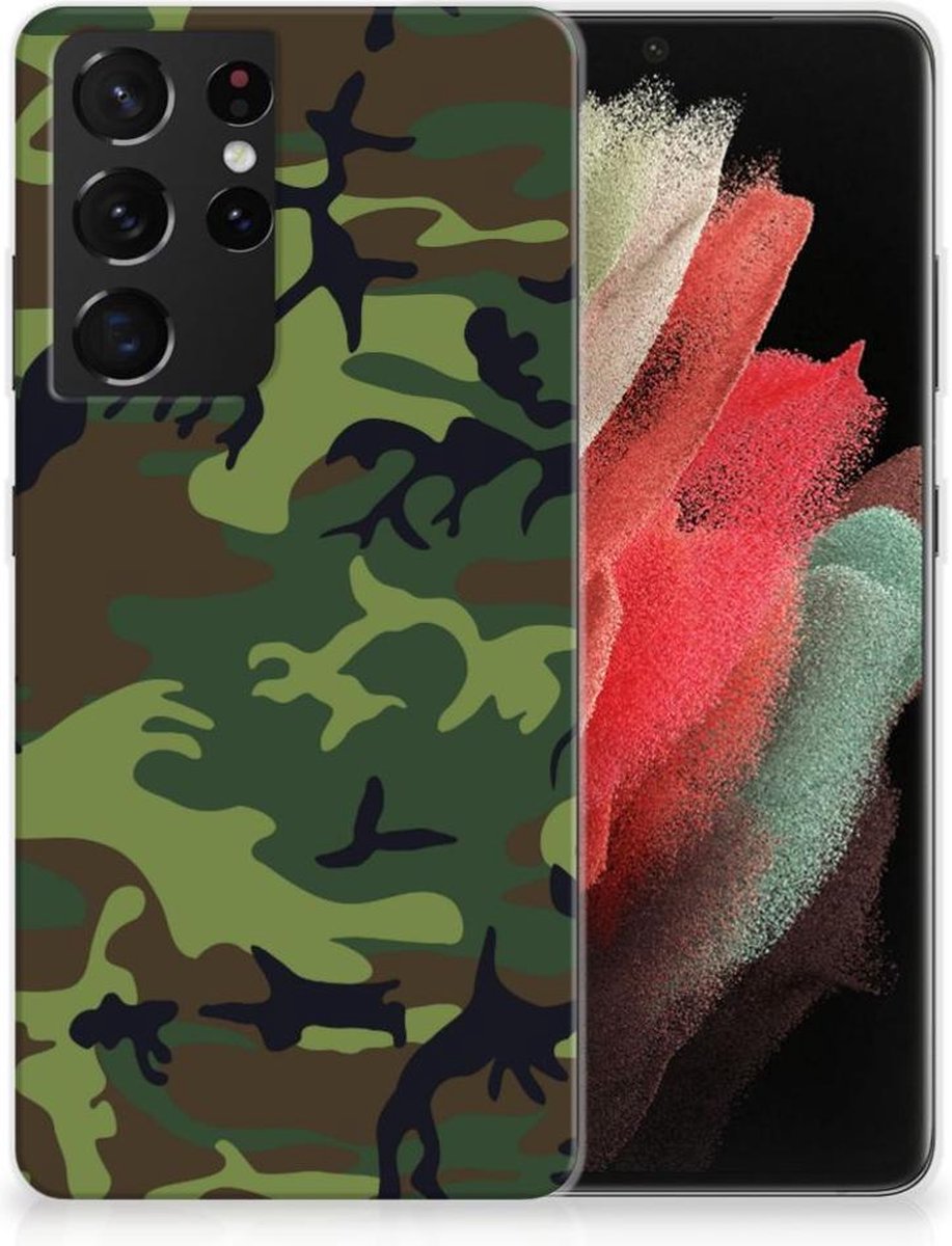 Samsung Galaxy S21 Ultra TPU bumper Army Dark