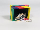 Sneaker sleutelhanger met schoenendoos - Dunk SB Travis Scott Sneaker Keychain - Schoenen Sleutelhanger Accessoires