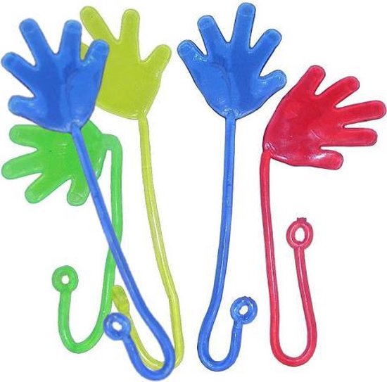 Plakhandje - Sticky hand - Kleefbare handjes - Plakhandjes - 5 Stuks |  bol.com