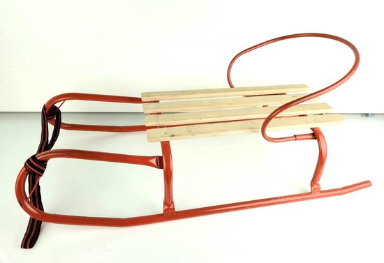 Ijzeren slee houten zitje - inclusief 92x39x20 (lxbxh) | bol.com
