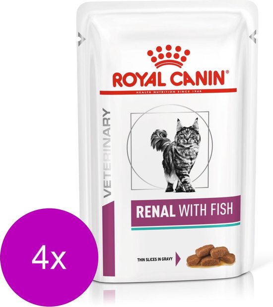 Royal Canin Veterinary Diet Renal Tuna Wet - Kattenvoer - 4 x 12x85 g