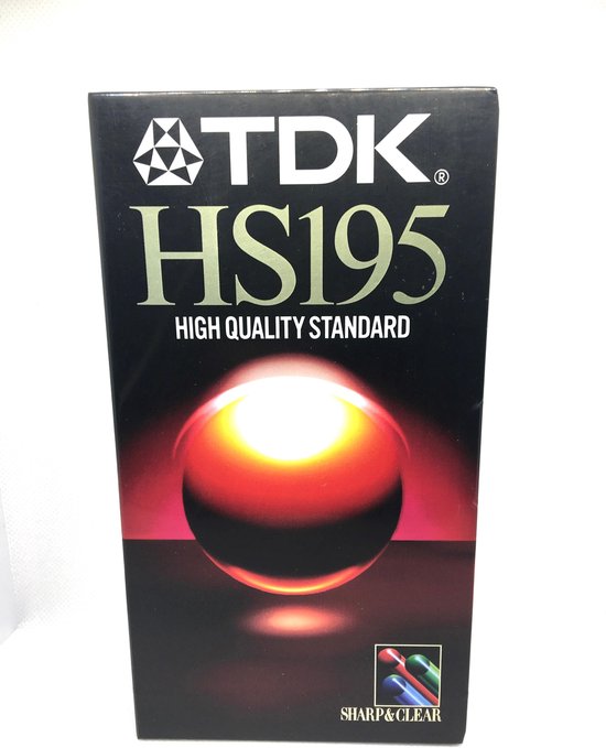 TDK HS195 VHS videocassette / VHS video band / Sealed Blanco.