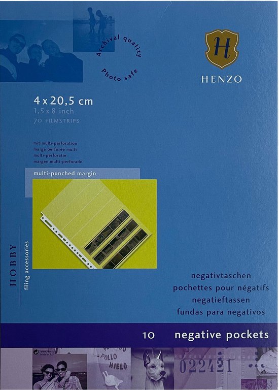 Pochette pour cartes de visite - Henzo - 10 pages - Transparent