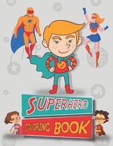 Superhero coloring book