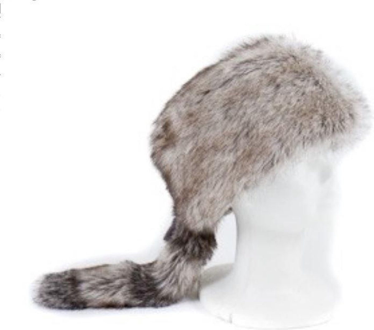 Accessoires Hoeden & petten Wintermutsen Bontmutsen Trapper hoed in echte wasbeer bont syle davy crockett door Jackalope Fur 