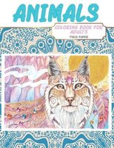 Coloring Book for Adults Thick paper - Animals