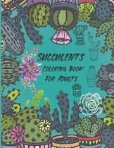Succulents Coloring Book For Adults