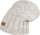 Shakaloha Gebreide Wollen Muts Heren & Dames Beanie Hat van schapenwol met polyester fleece voering - Ben Beanie Beige Unisex - One Size Wintermuts.