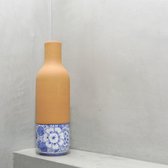 Boutique L'Orange Waterkan Karaf Delft - Terracotta - Wit Blauw - Zelf Koelend - 0.9L