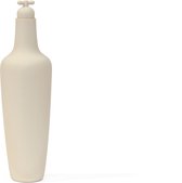 Tap Water Carafe - grondwater water karaf (hoog model) in wit/naturel steengoed