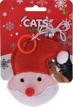 Cats Collection Kattenspeeltje Kerstman 11 Cm Textiel Rood