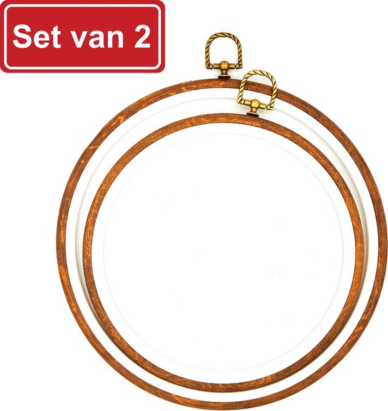 30 cm houten borduurring - 12 inch borduurring