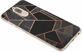 Design Backcover Huawei Mate 10 Lite hoesje - Grafisch Zwart / Koper