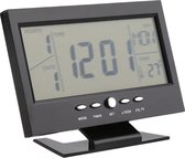 Dementieklok - Digitaal - LCD Kalenderklok - Wekker - Grote Nummers - Zwart