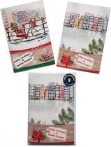 8 Luxe Kerstkaarten - 19 x 13 cm - Kst-030