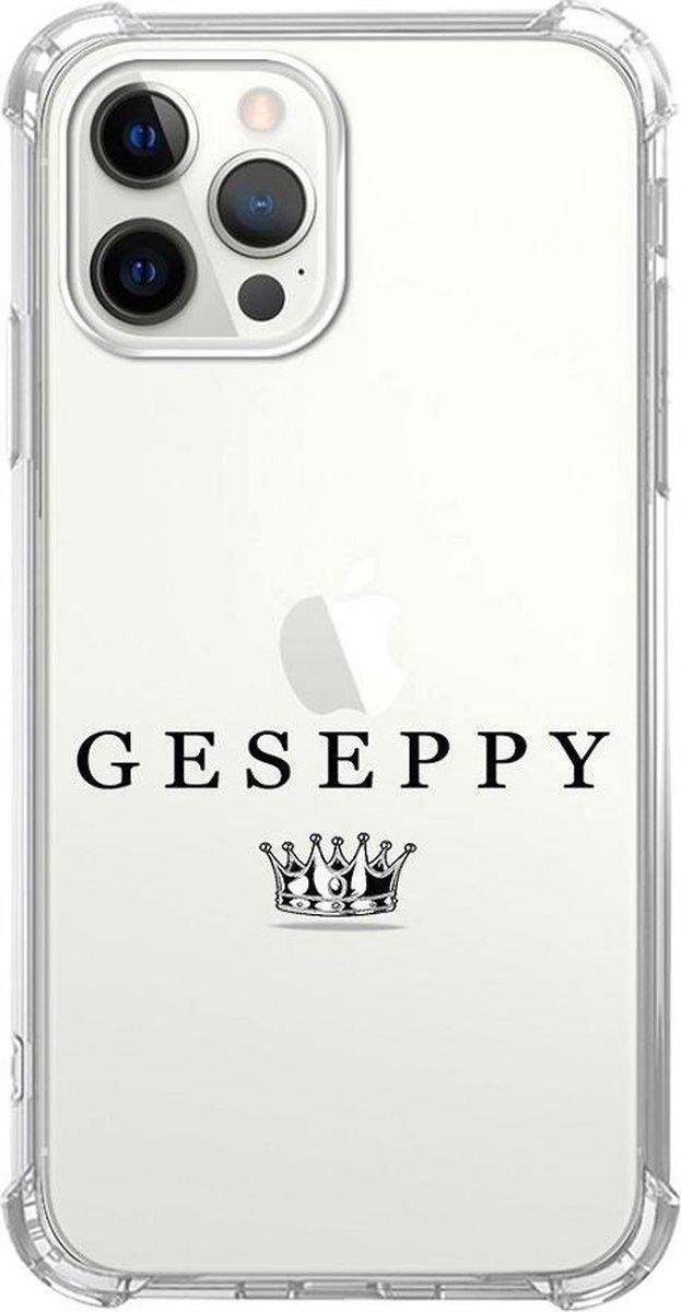 Geseppy - Iphone 12 pro max - Transparant - Hoesje iPhone 12 - iPhone 12 - iPhone 12 IPhone 12 Hoesje - iPhone 12 Case Siliconen Transparant - Hoesje iPhone 12 Apple - iPhone 12 Hoesjes Cover Hoes