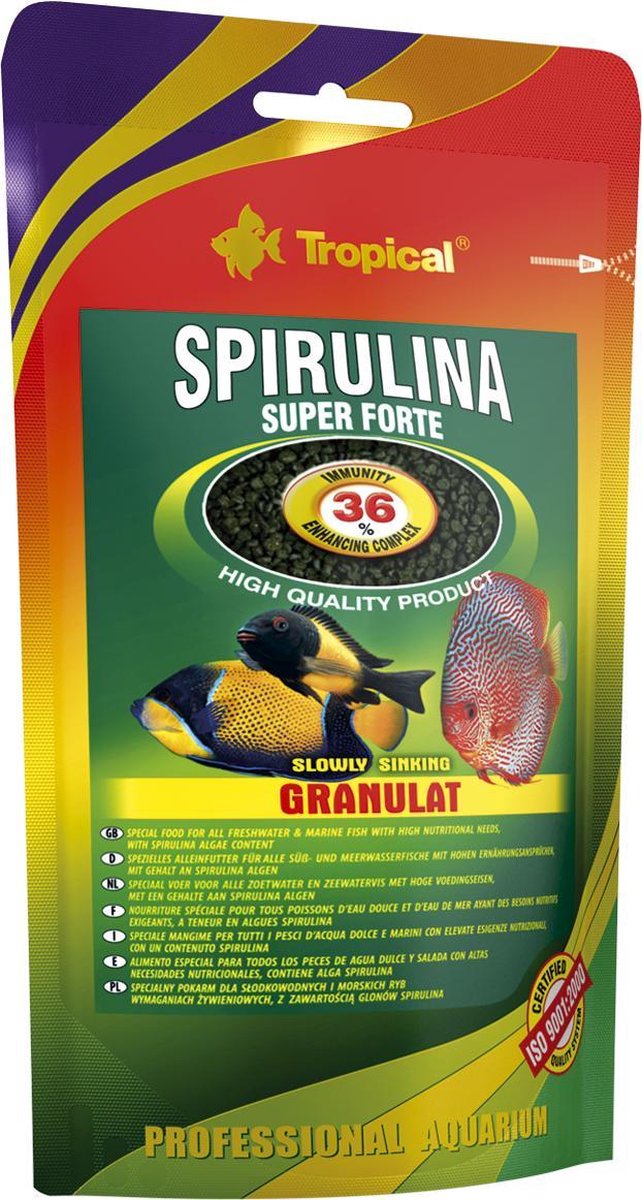 Tropical Super Forte Spirulina Mini Granulaat 36% | 150ml | Visvoer