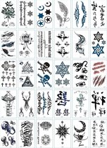 30 stuk Tattoo Sticker Gezicht Hand Mooie Body Art Nep Tatoo Tijdelijke Waterdichte Taty model D